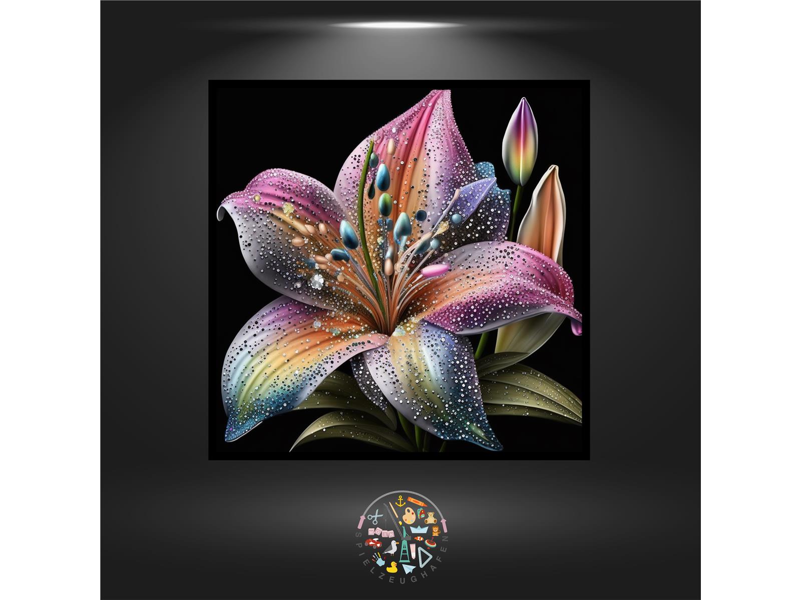 Flower of Lily - Strass rund