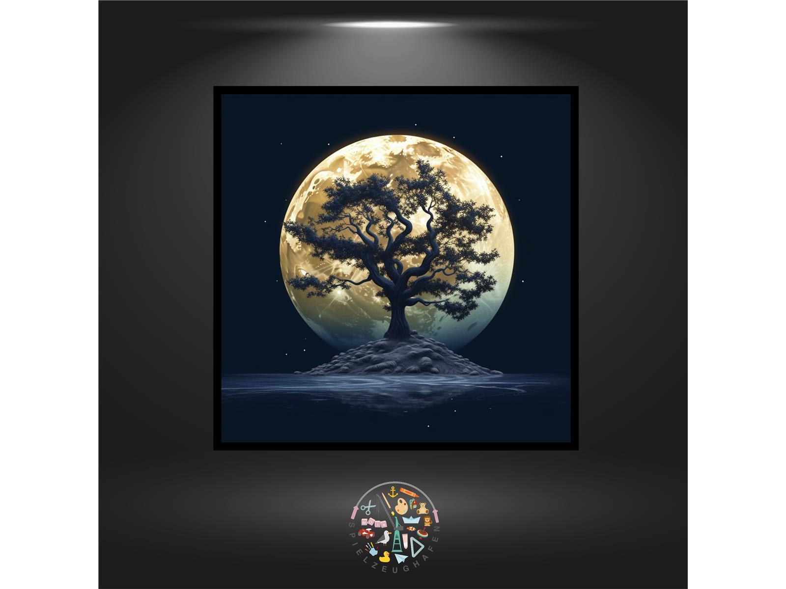 Tree in moonlight - Quadratisch