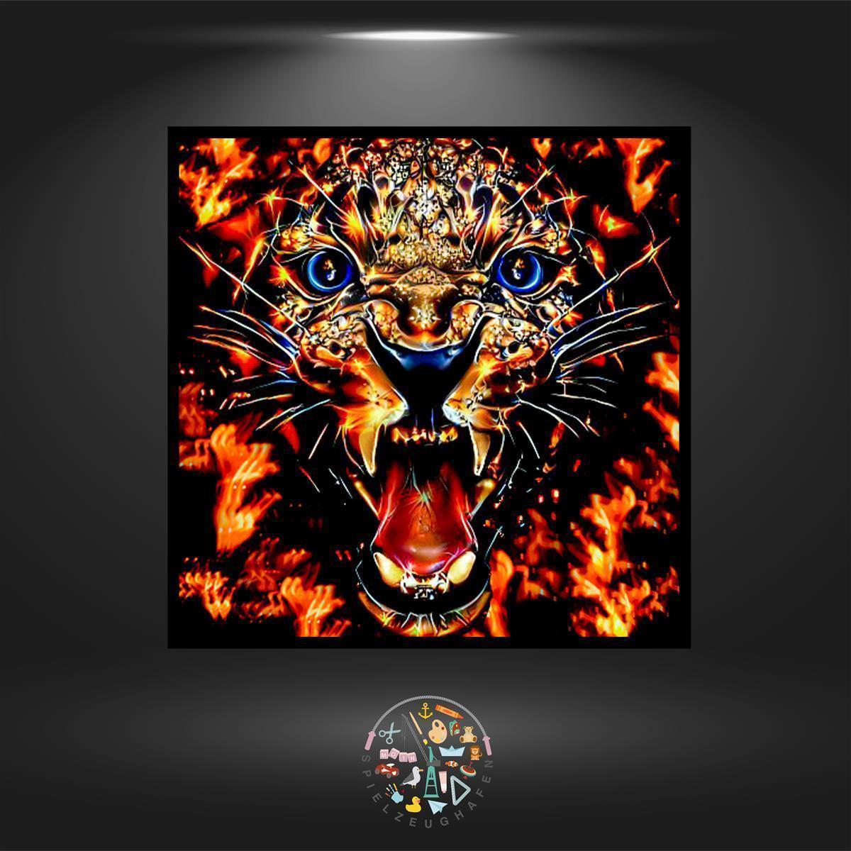 Leopard  'Azzar - Fire' - Strass / Rhinestone