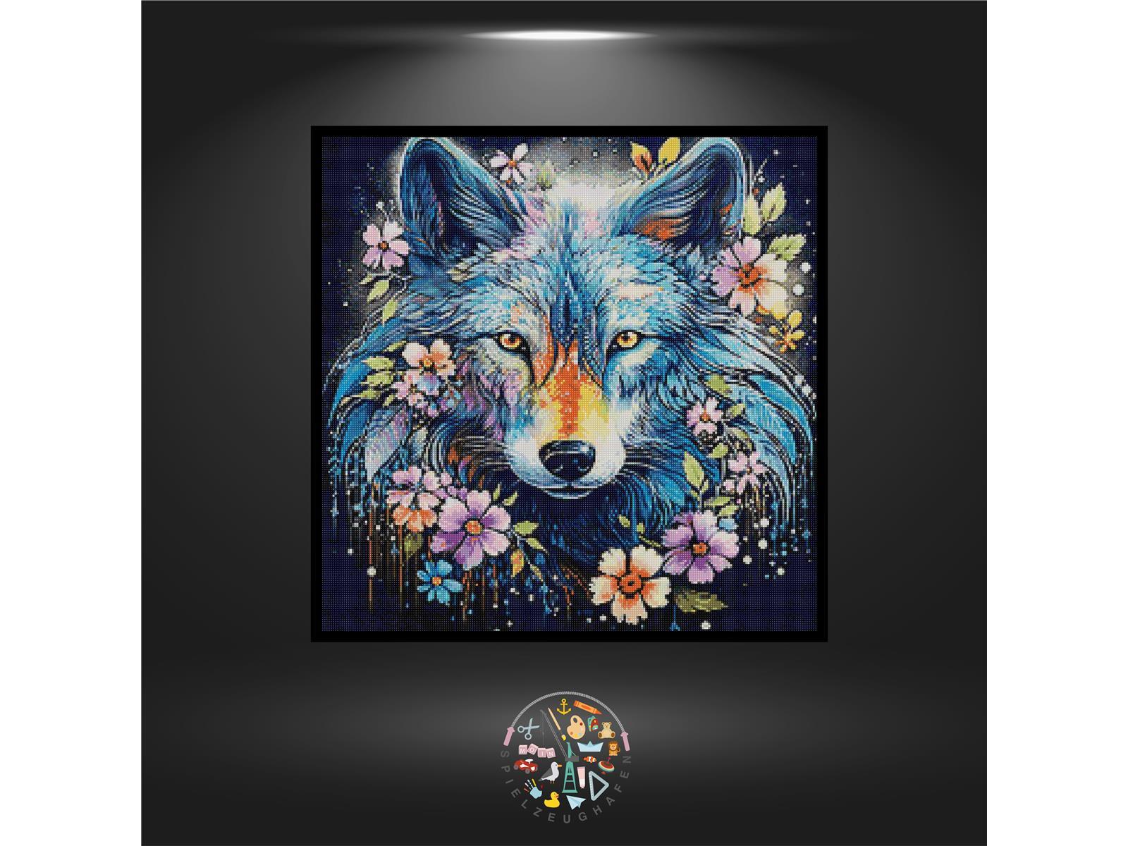 Wolf 'Flowerpower' - Quadratisch