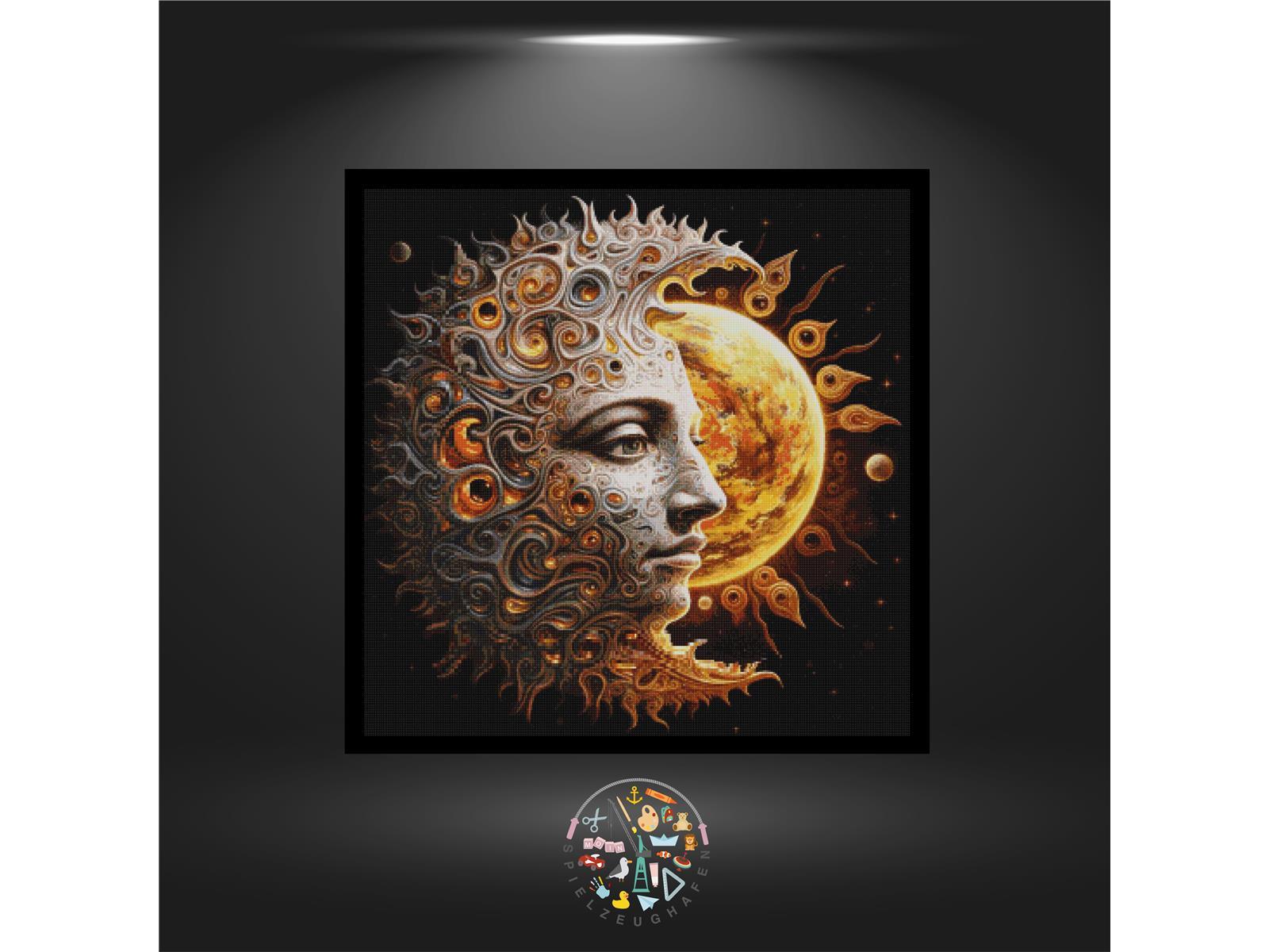 Sun and moon - Quadratisch