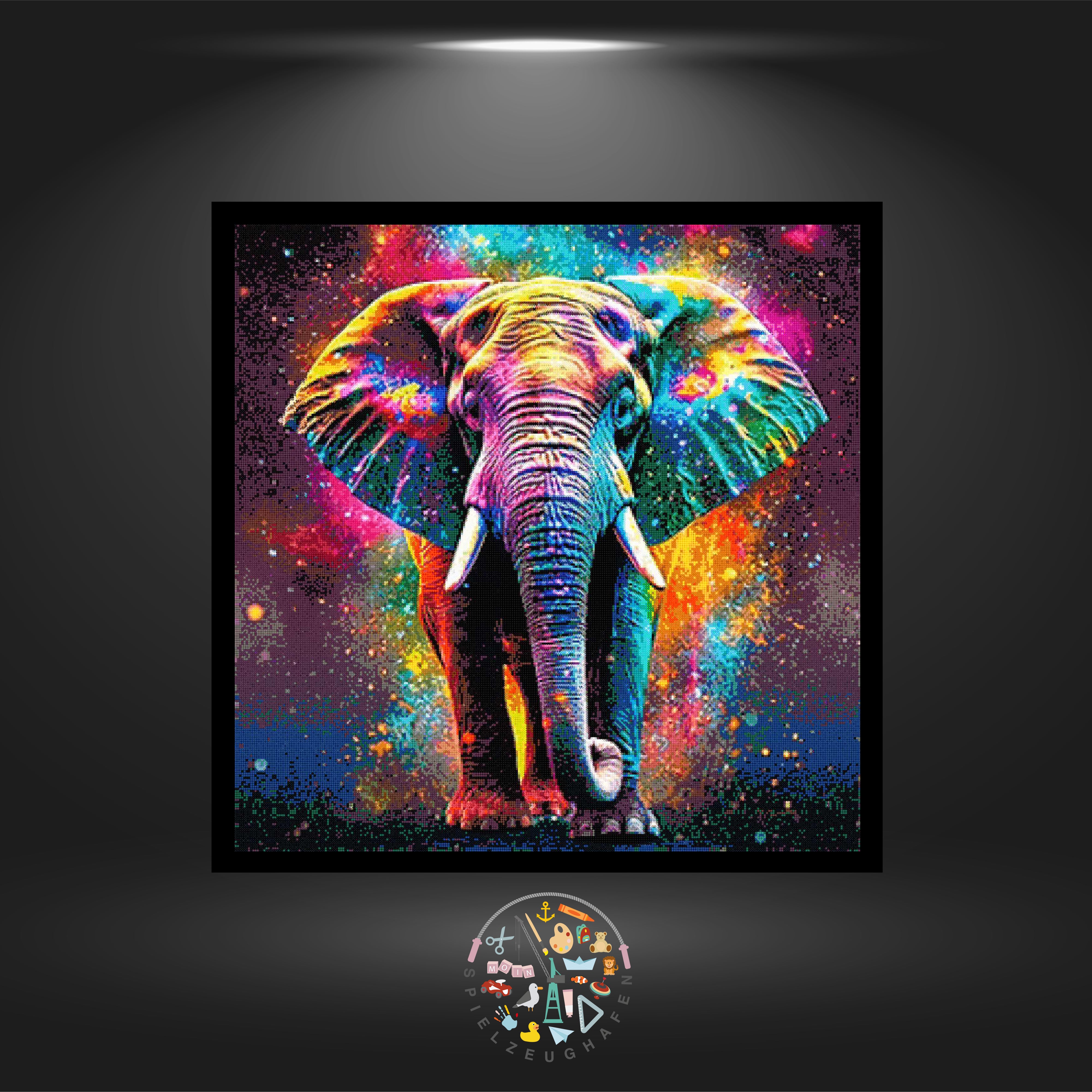 Elefant 'Morani' - Strass rund