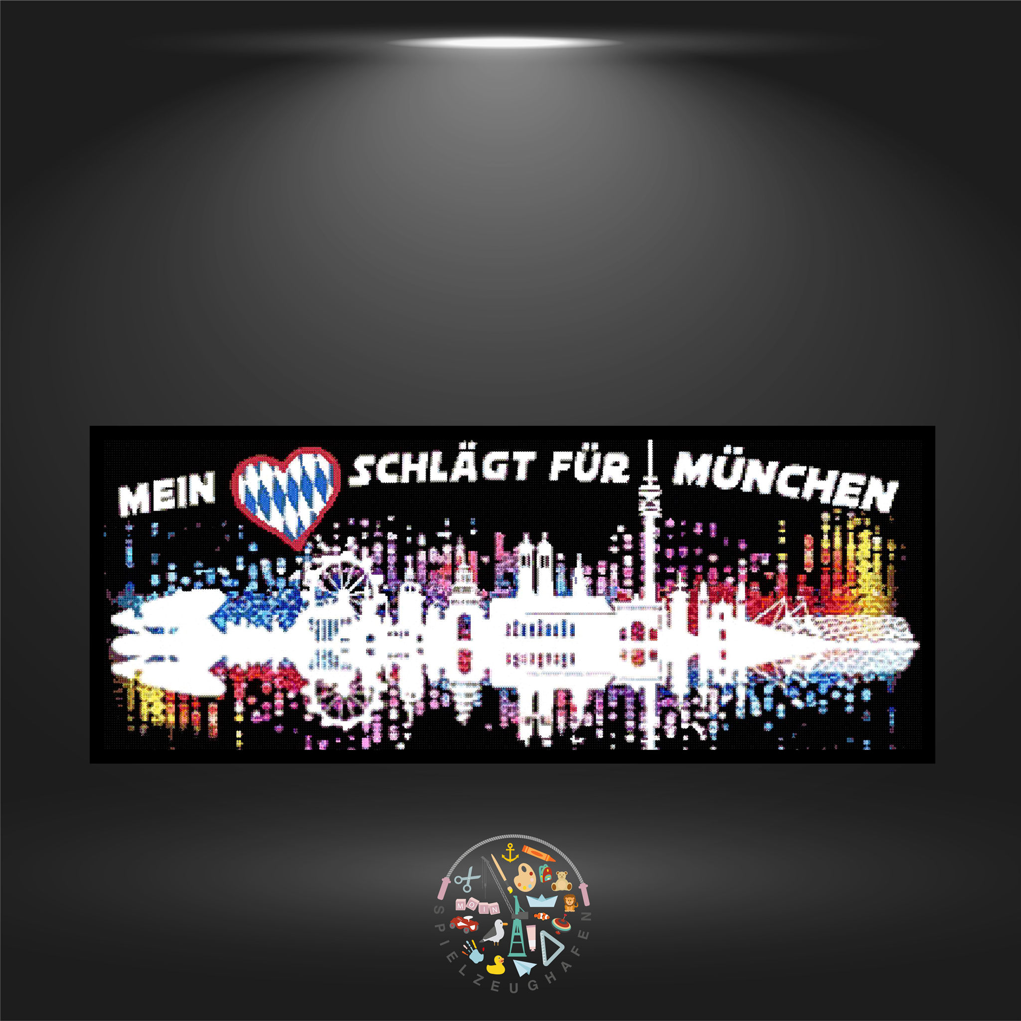 Skyline München - Strass rund