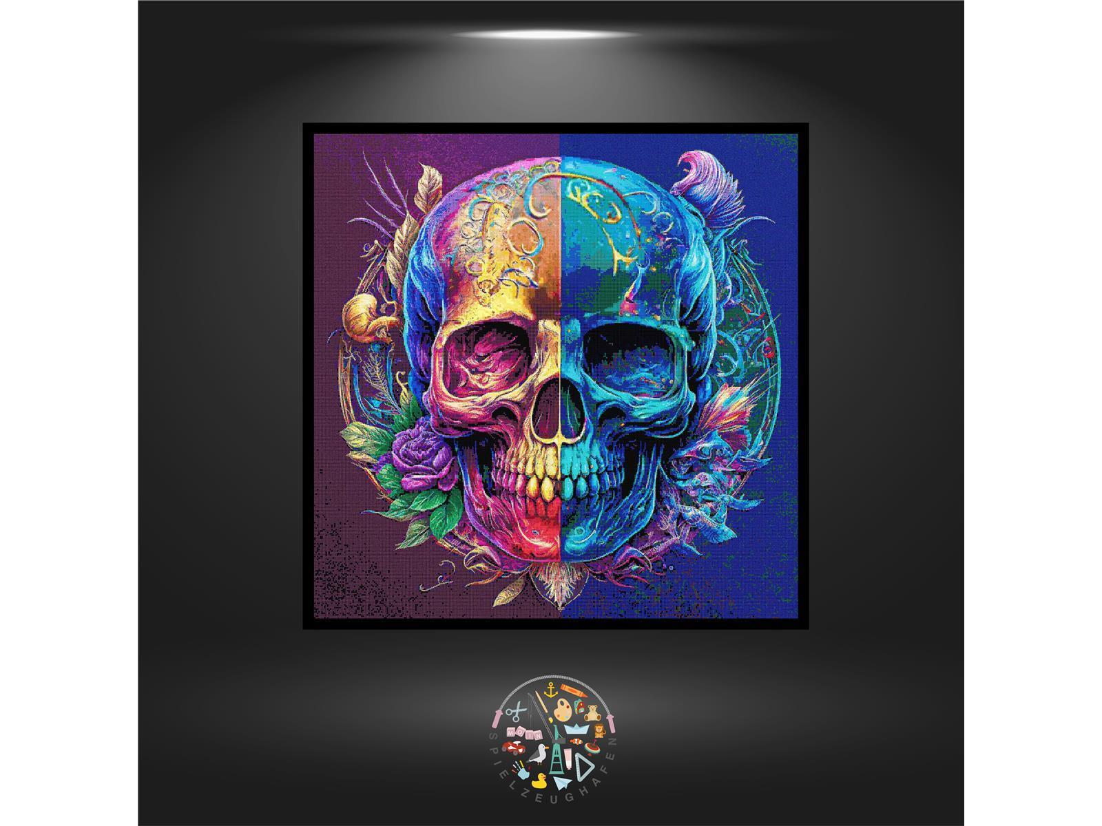 Rainbowskull - Strass rund