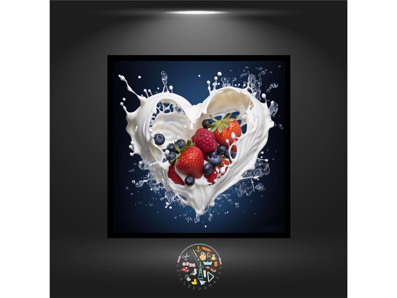 Heart of fruits - Quadratisch