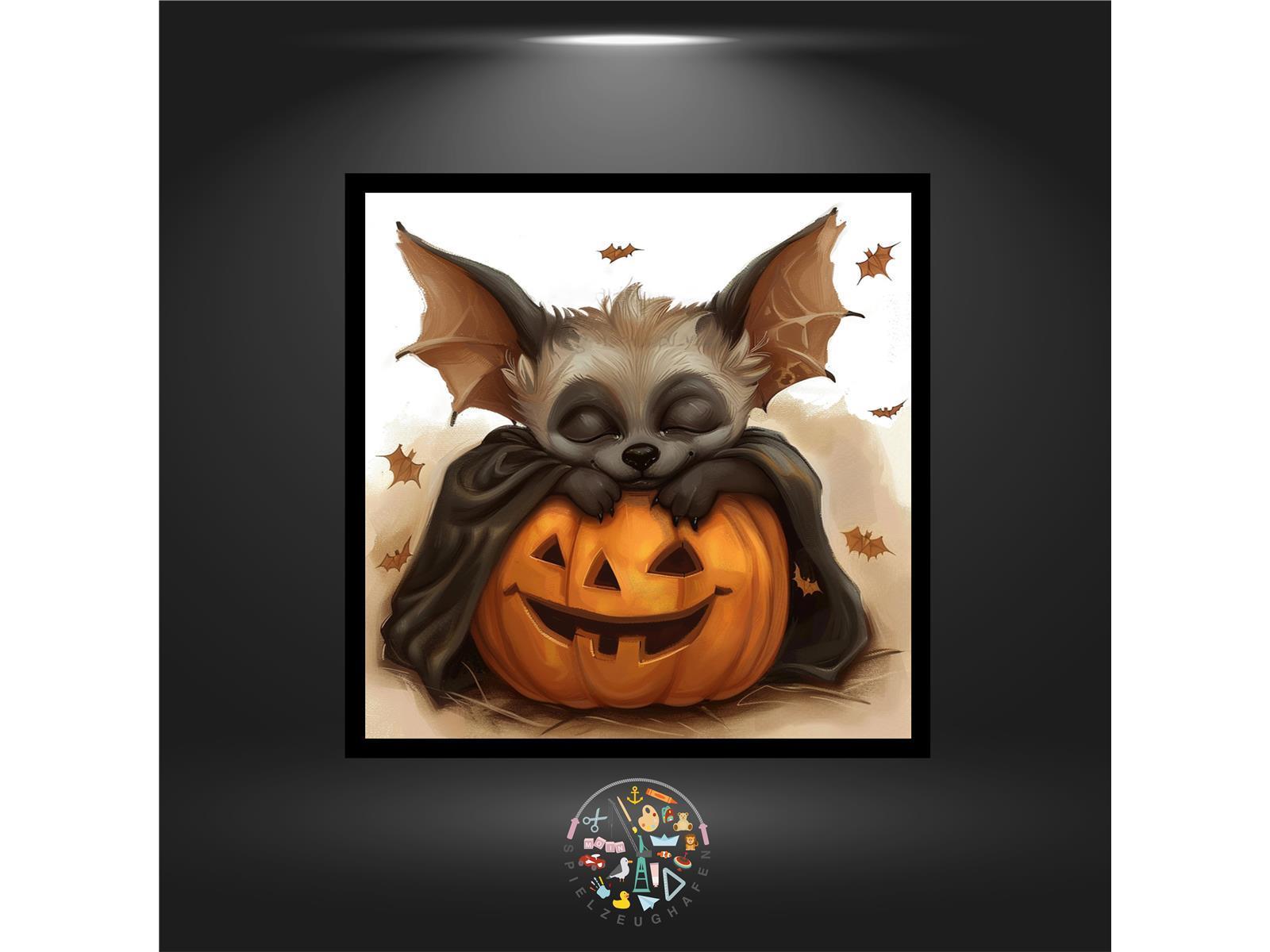 Halloween Sleeping bat - Quadratisch