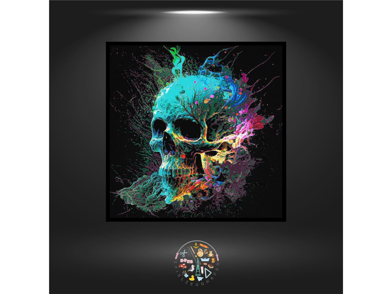 Skull Nature - Strass rund