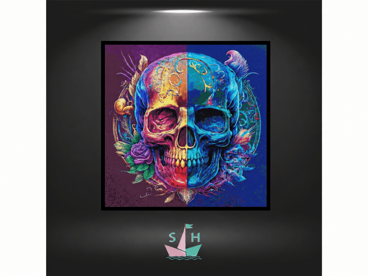 Rainbowskull - Strass rund von Spielzeughafen