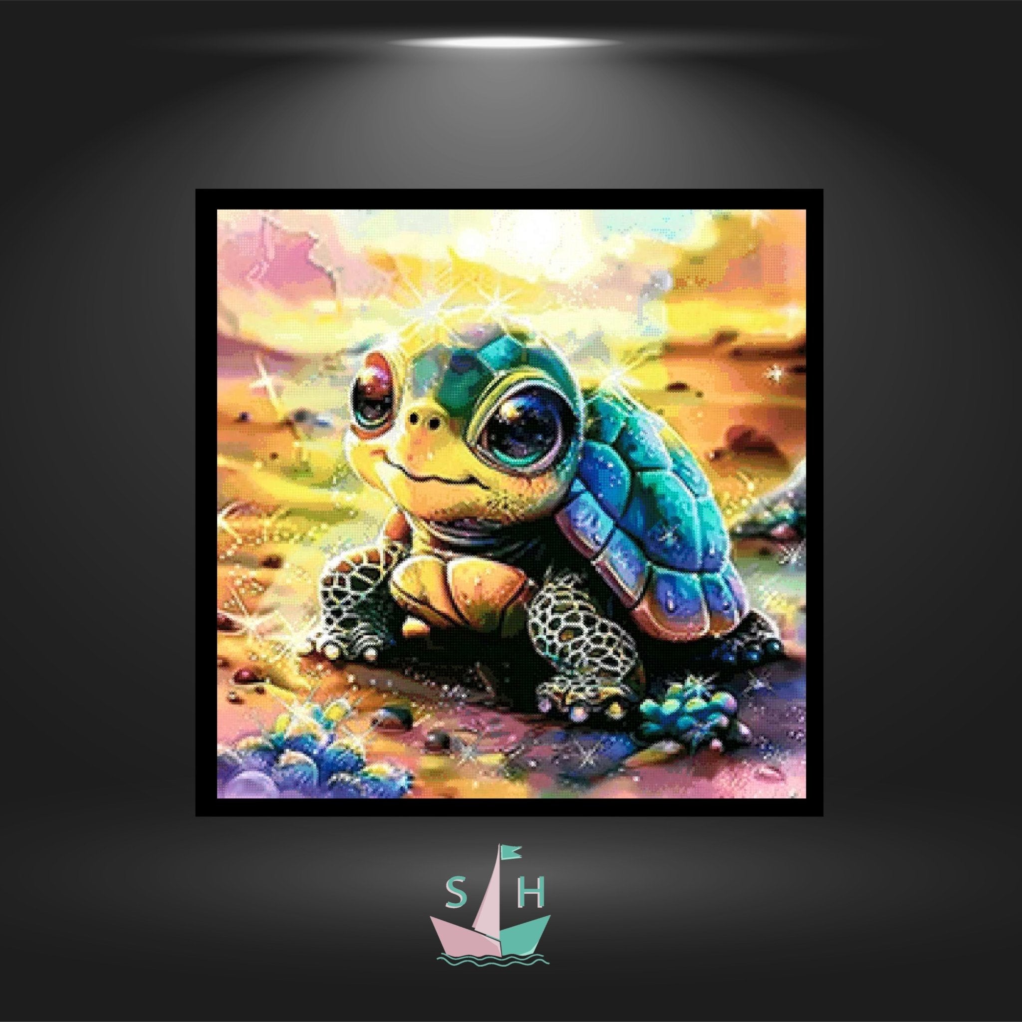 Schildkröte Stups - Bügelperlen von Spielzeughafen