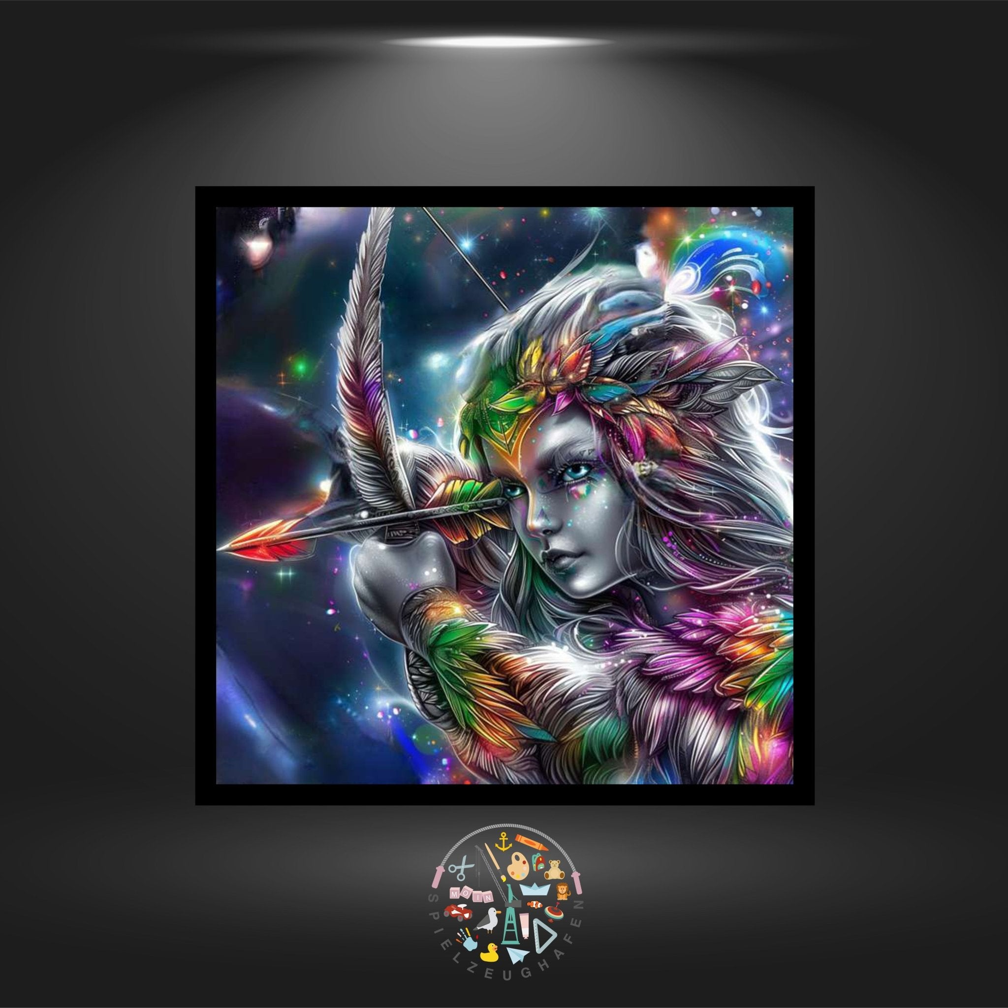 Sternzeichen Schütze Bunt - Quadratisch mit AB von Spielzeughafen