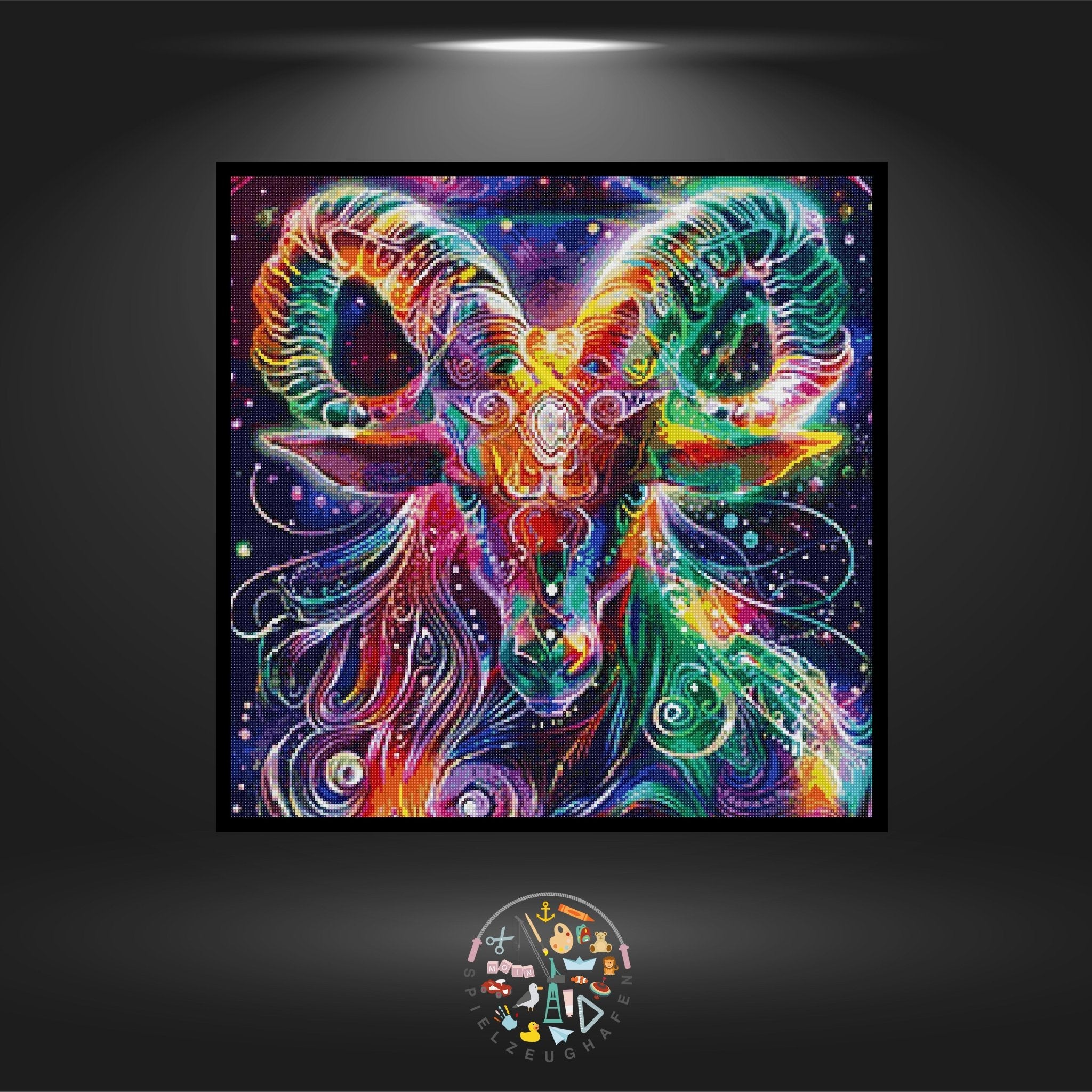 Sternzeichen Steinbock Bunt - Quadratisch mit AB von Spielzeughafen