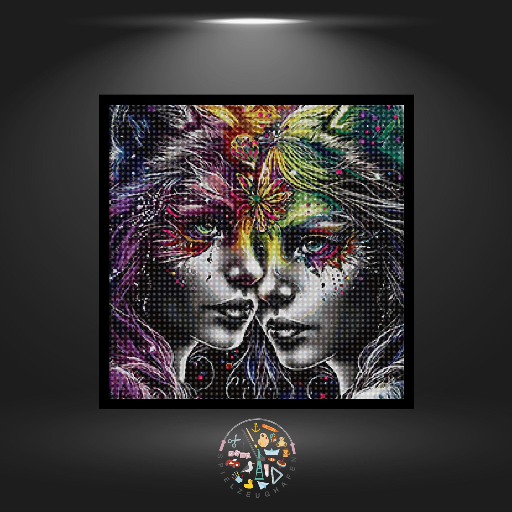 Sternzeichen Zwillinge Bunt - Quadratisch mit AB von Spielzeughafen