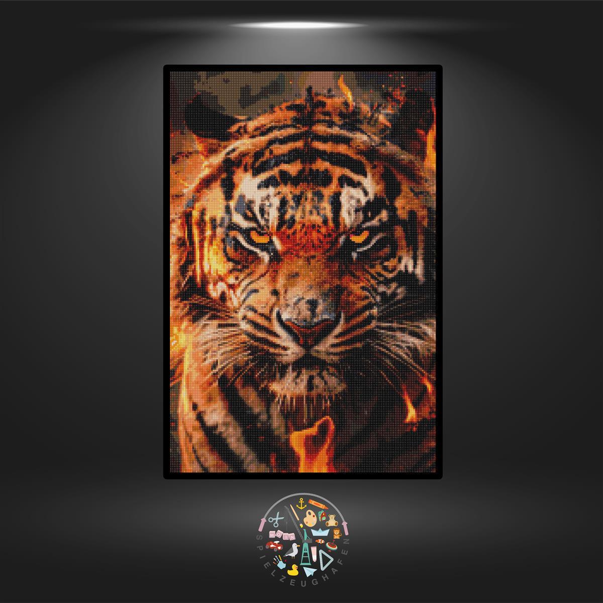 Tiger 'Ninja' - Quadratisch mit Strass (eckig) von Spielzeughafen