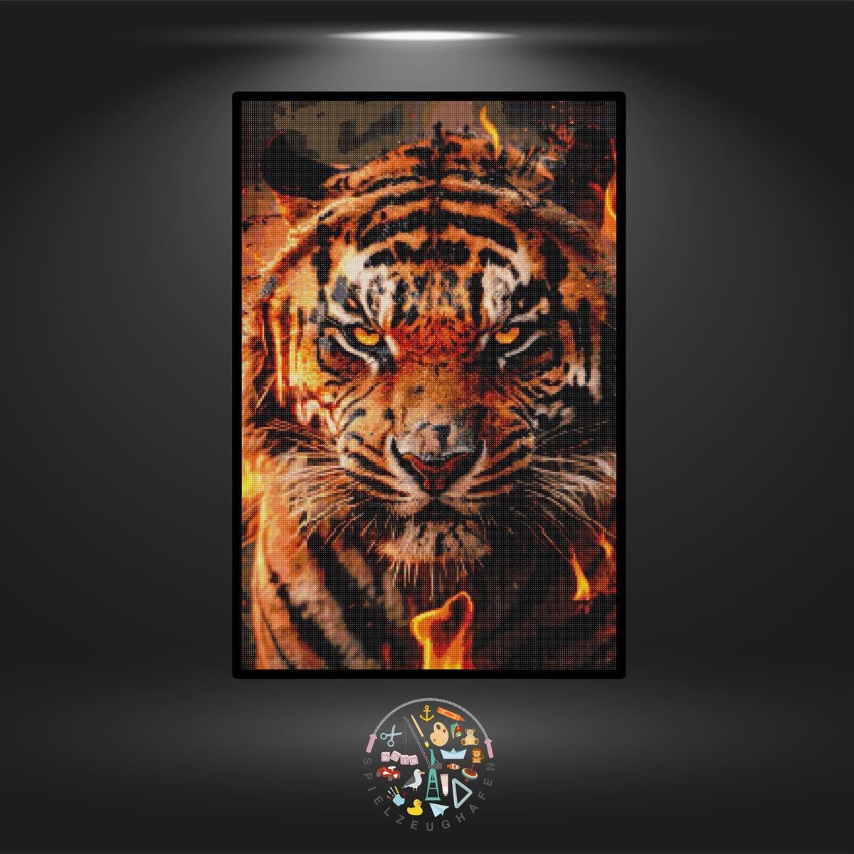 Tiger 'Ninja' - Quadratisch mit Strass (eckig) von Spielzeughafen