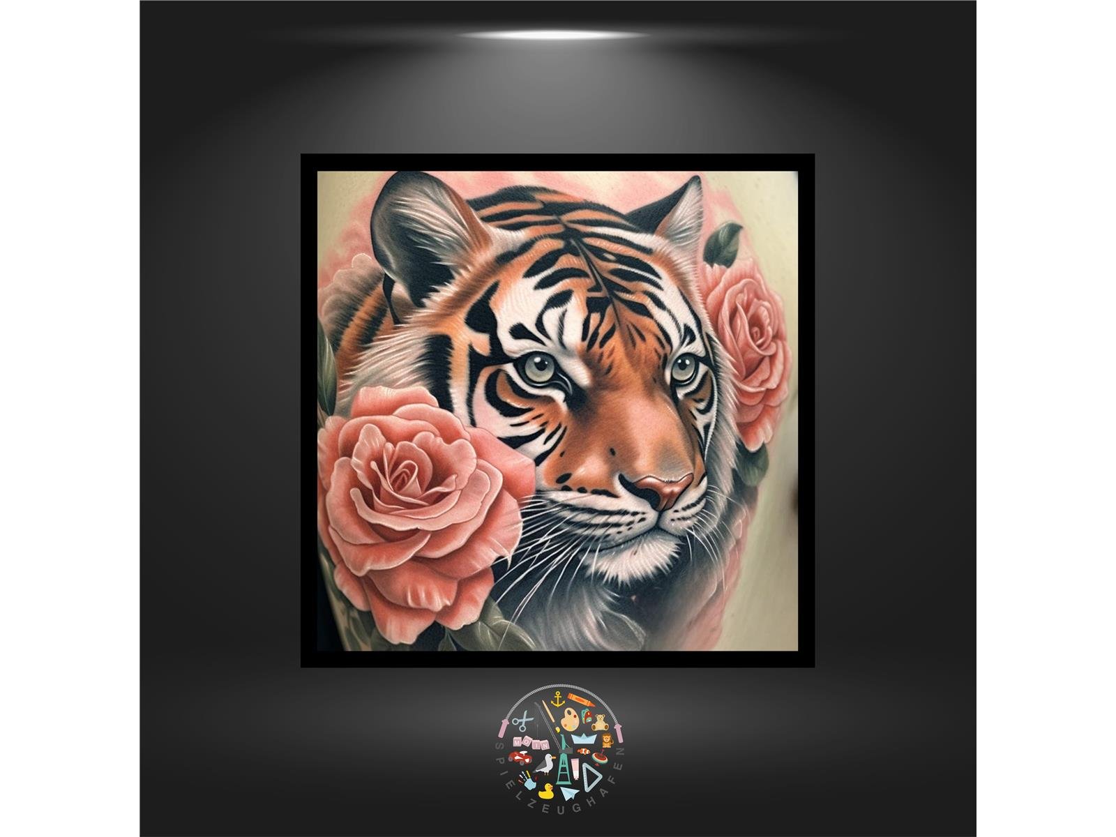 Tiger of Roses - Quadratisch mit AB von Spielzeughafen