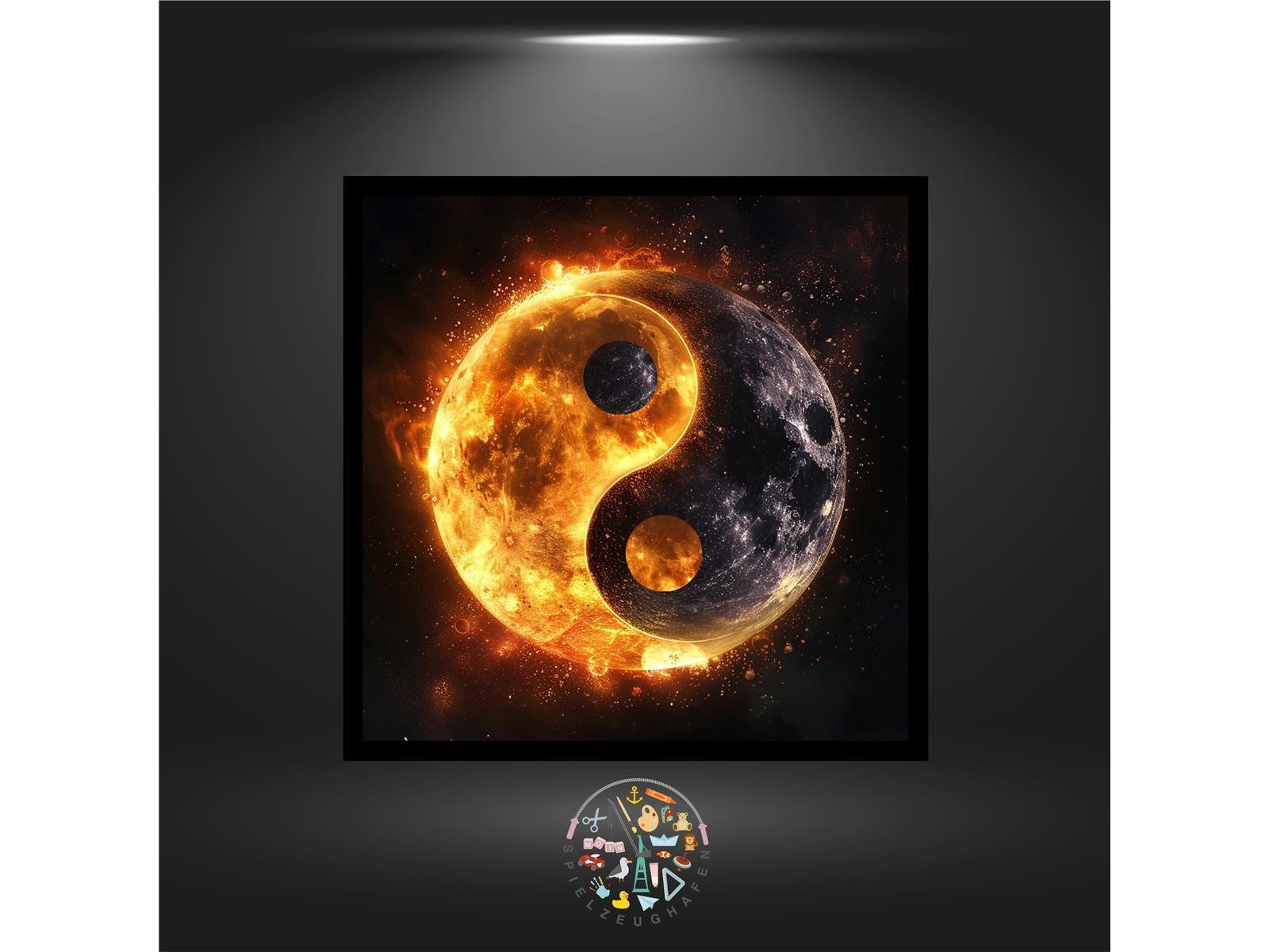 Yin Yang Fire - Strass rund von Spielzeughafen