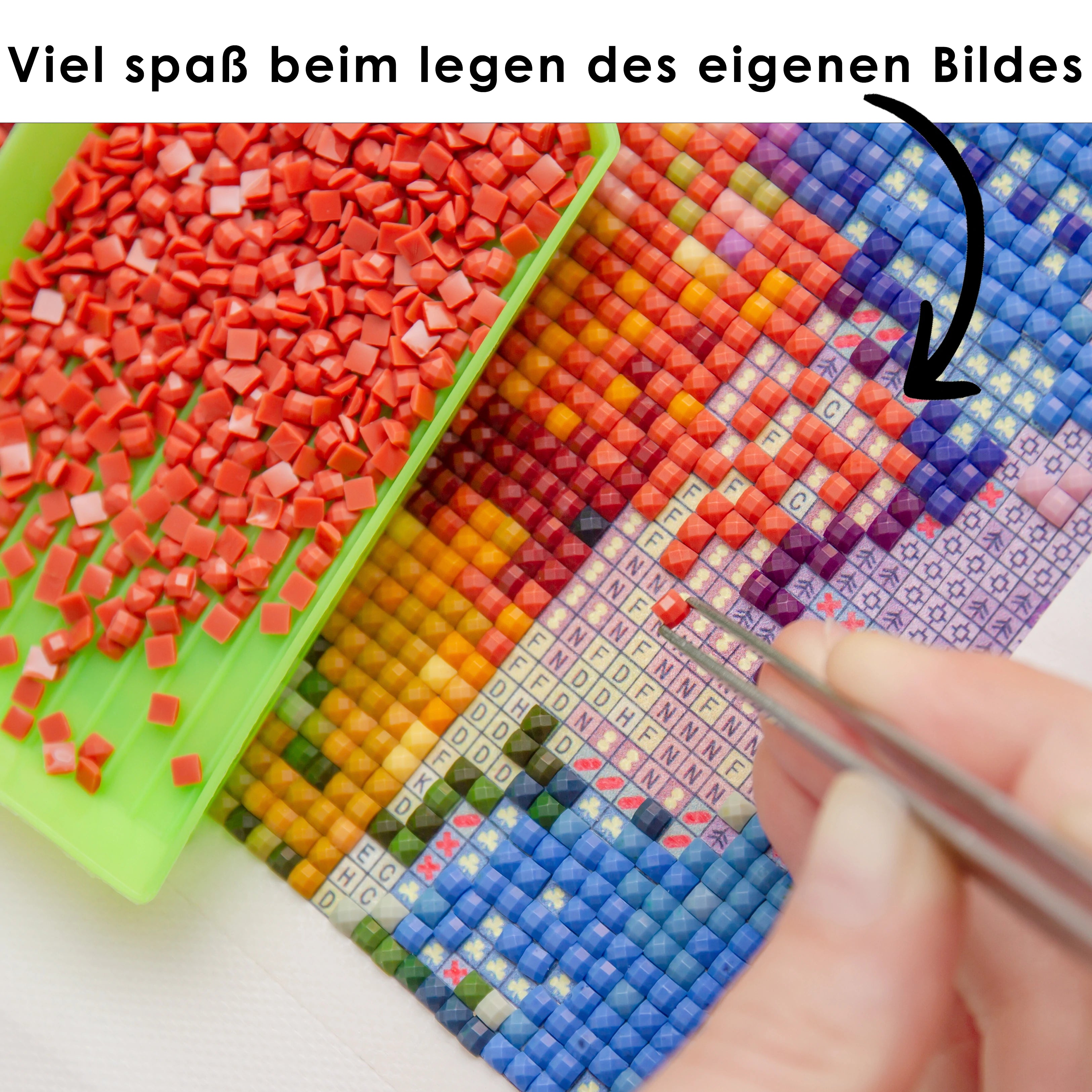 Dein Wunschmotiv - als Diamond Painting  (eckige Steine)