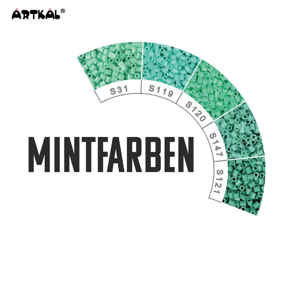 1000 Artkal MIDI S 5mm Mintfarben