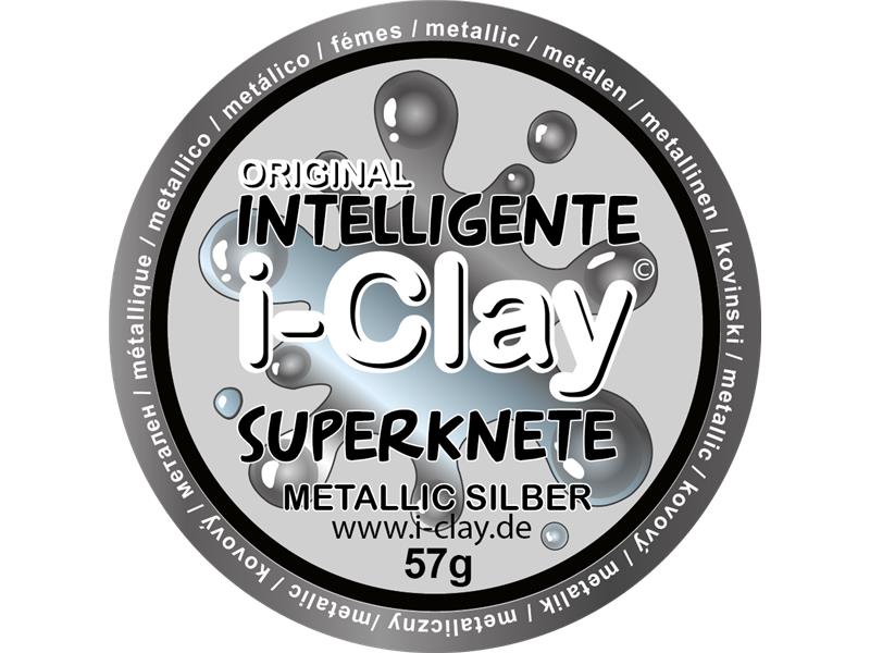 i-Clay, intelligente Superknete, Metallicfarben, Metallic Silber