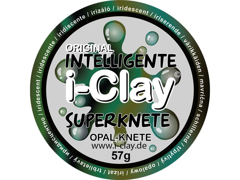 i-Clay, intelligente Superknete, Opalknete, Grün irisierend