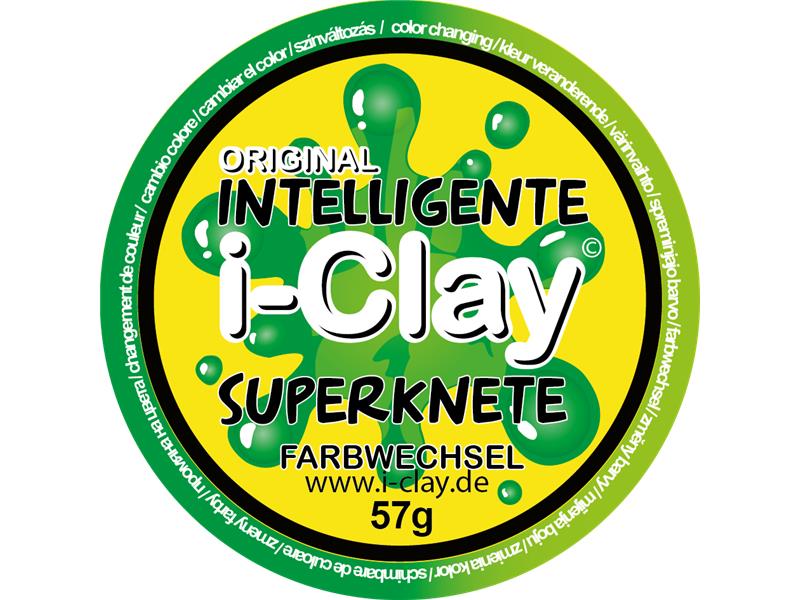 i-Clay, intelligente Superknete, farbwechselnd, Grün/Hellgrün