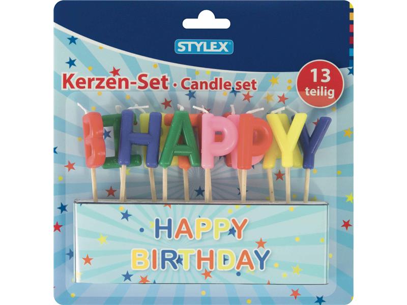 STYLEX Kerzen, 'Happy Birthday'