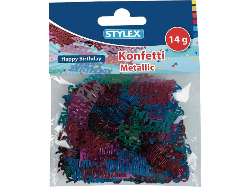 STYLEX Konfetti/ Streudeko, Happy Birthday