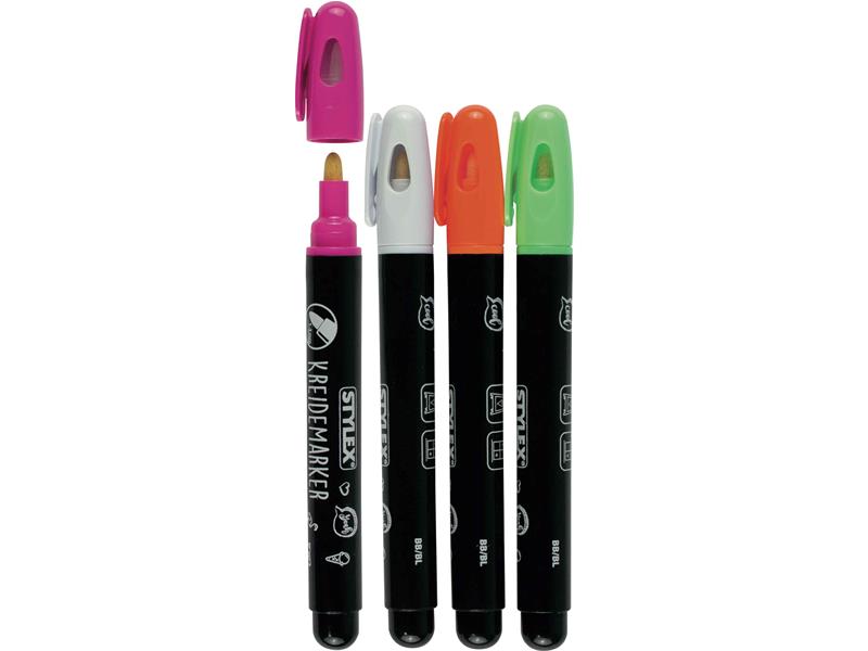 STYLEX Kreidemarker, 4 Stück