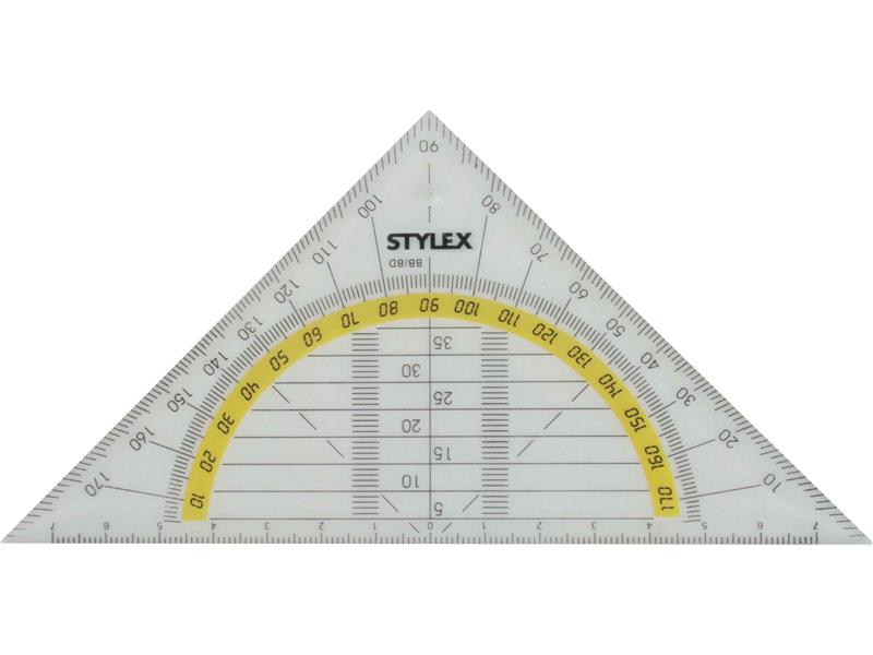 STYLEX 1er Pack Geometriedreieck, 16 cm