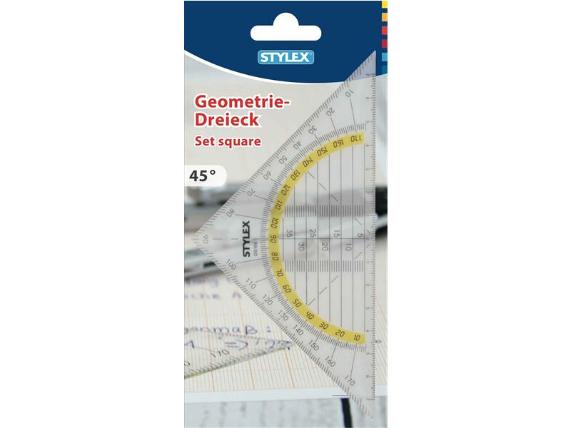 STYLEX 1er Pack Geometriedreieck, 16 cm