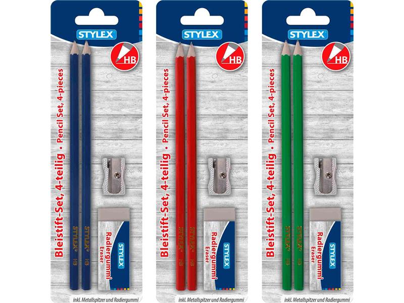 STYLEX Bleistift-Set, 4-teilig