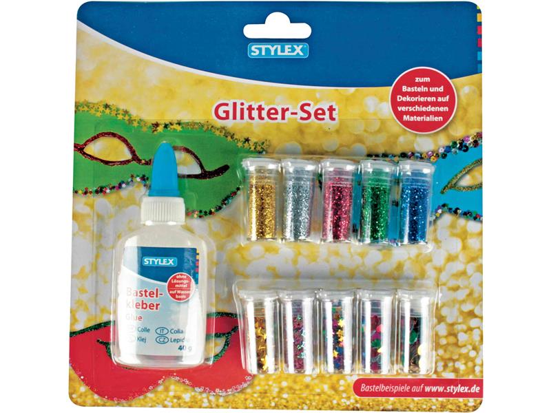 STYLEX Glitter-Set, 11-tlg.