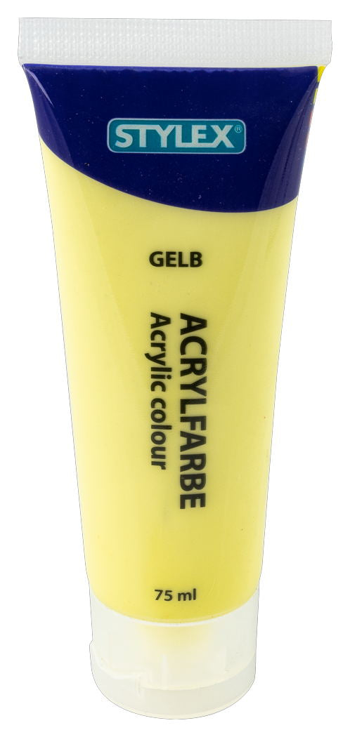 STYLEX Pastell Acrylfarbe, 6 Tuben à 75 ml