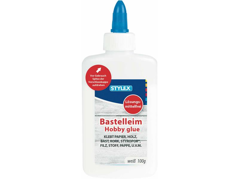 STYLEX Bastelleim, 100 g, weiß