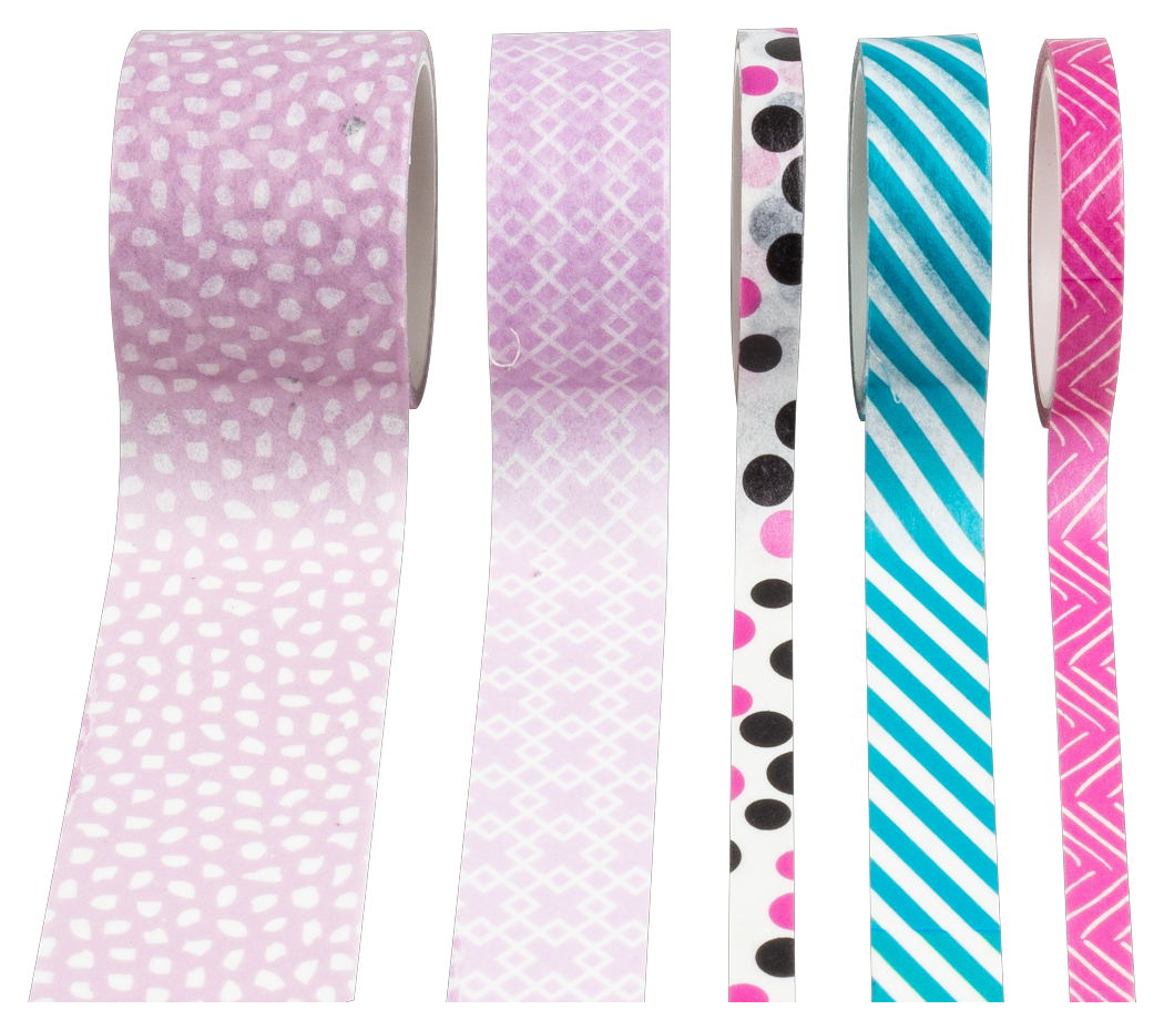 STYLEX Deko-Klebeband, 5  Rollen Washi Tape