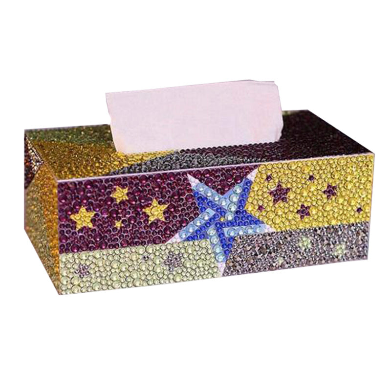 DIY Diamond Painting Taschentuch Strass-Box Sterne