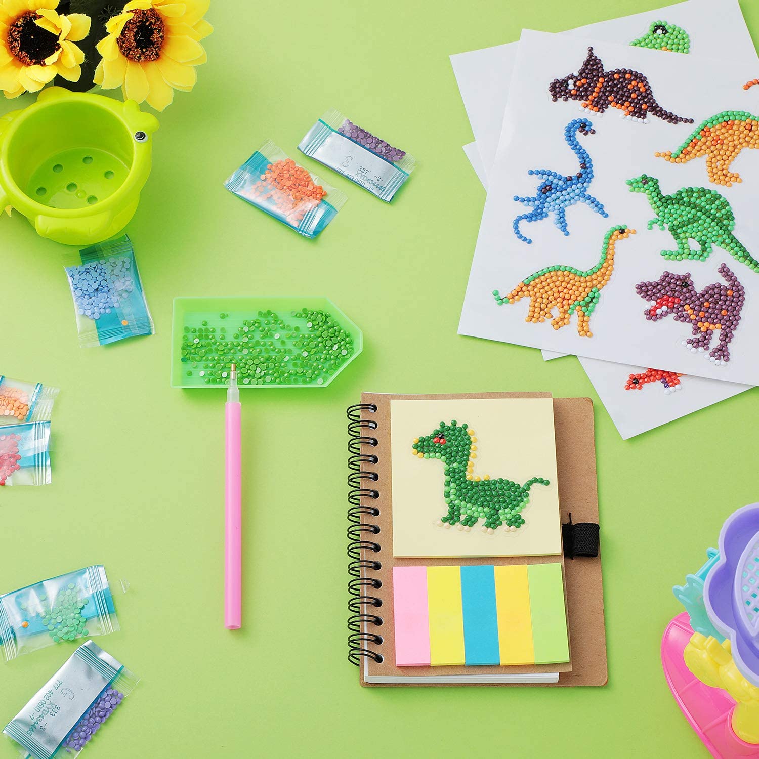 DIY Diamond Painting Sticker Dinosaurier