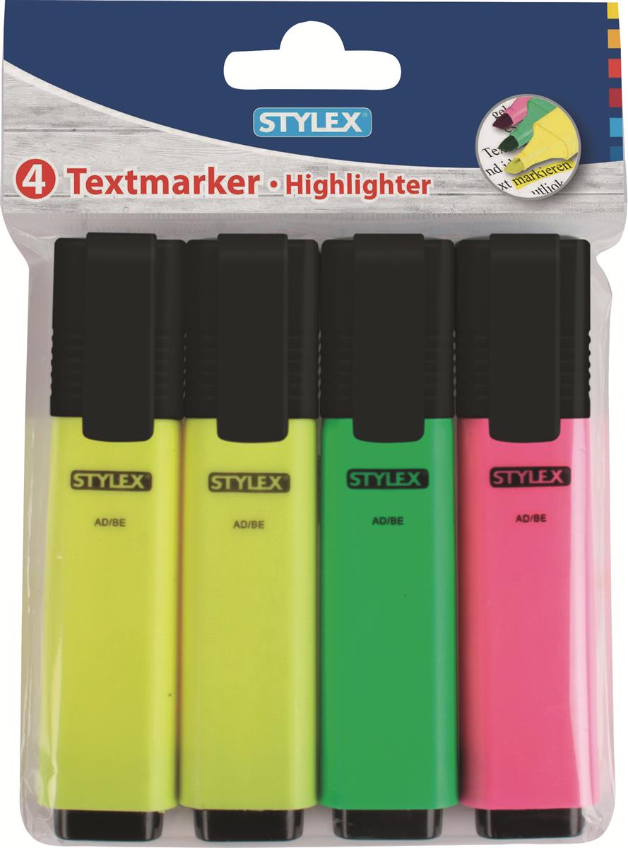 STYLEX Textmarker 4 Stück