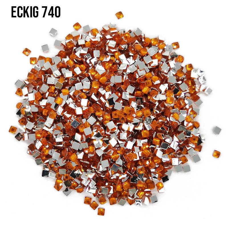 DMC 740 Rangerine - eckig Strass Diamond Painting Steine 2,5mm von Spielzeughafen