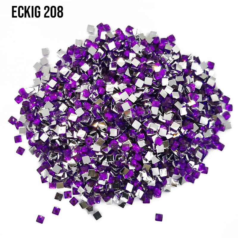 Lavender - Very Dark eckig Strass