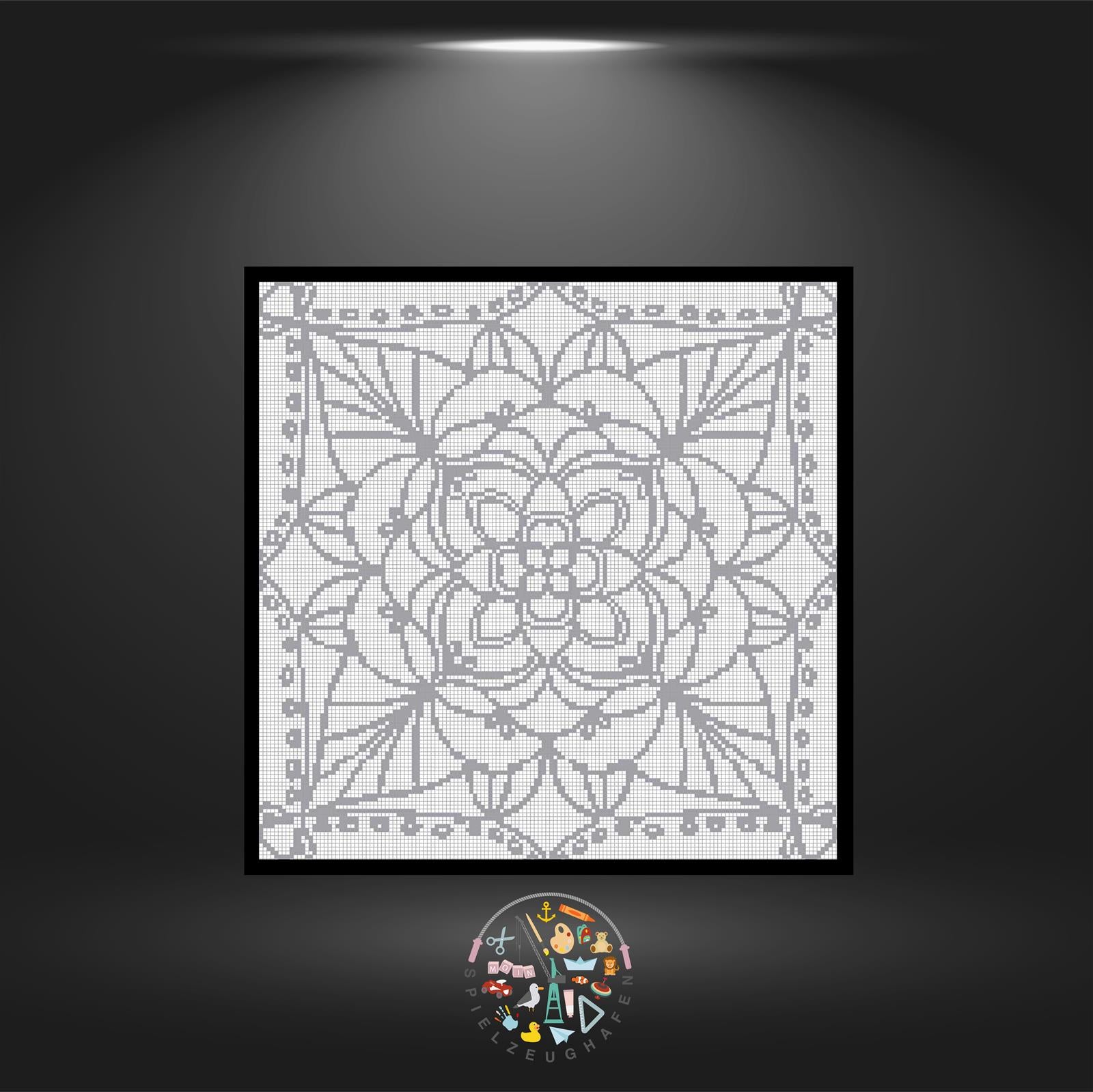 Mandala 20 - Quadratisch (OHNE STEINE) von Spielzeughafen