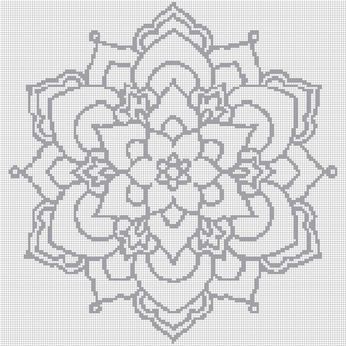 Mandala 19 - Quadratisch (OHNE STEINE)