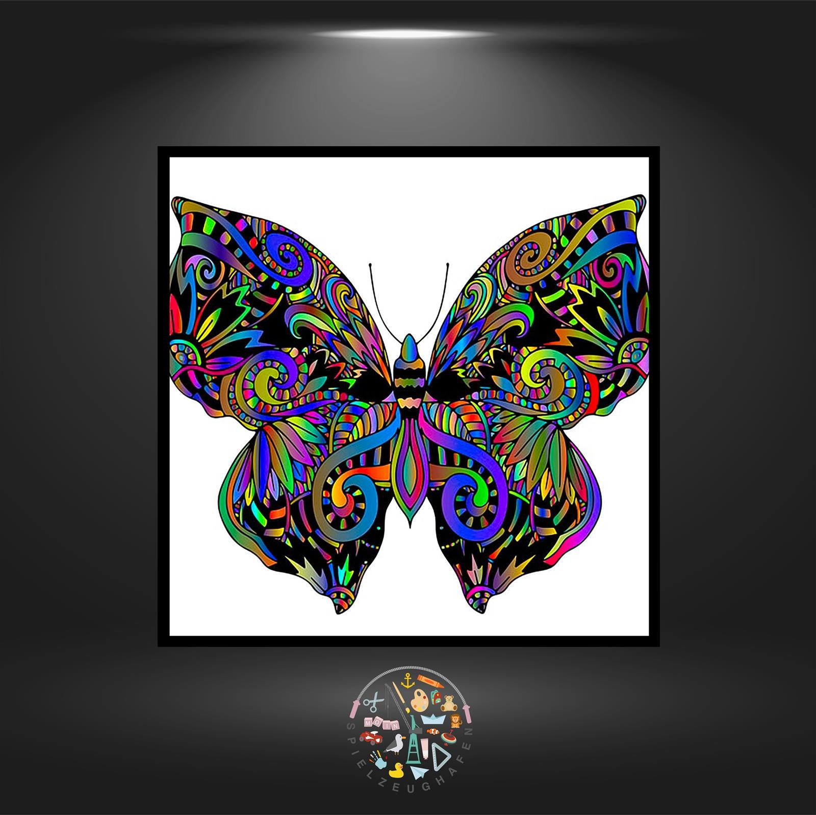 Mandala Butterfly - Quadratisch