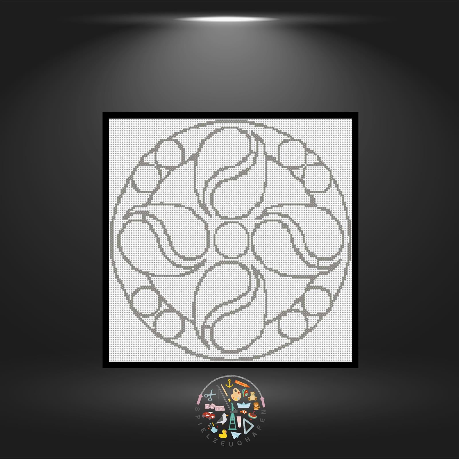 Mandala 01 - Strass  (OHNE STEINE)