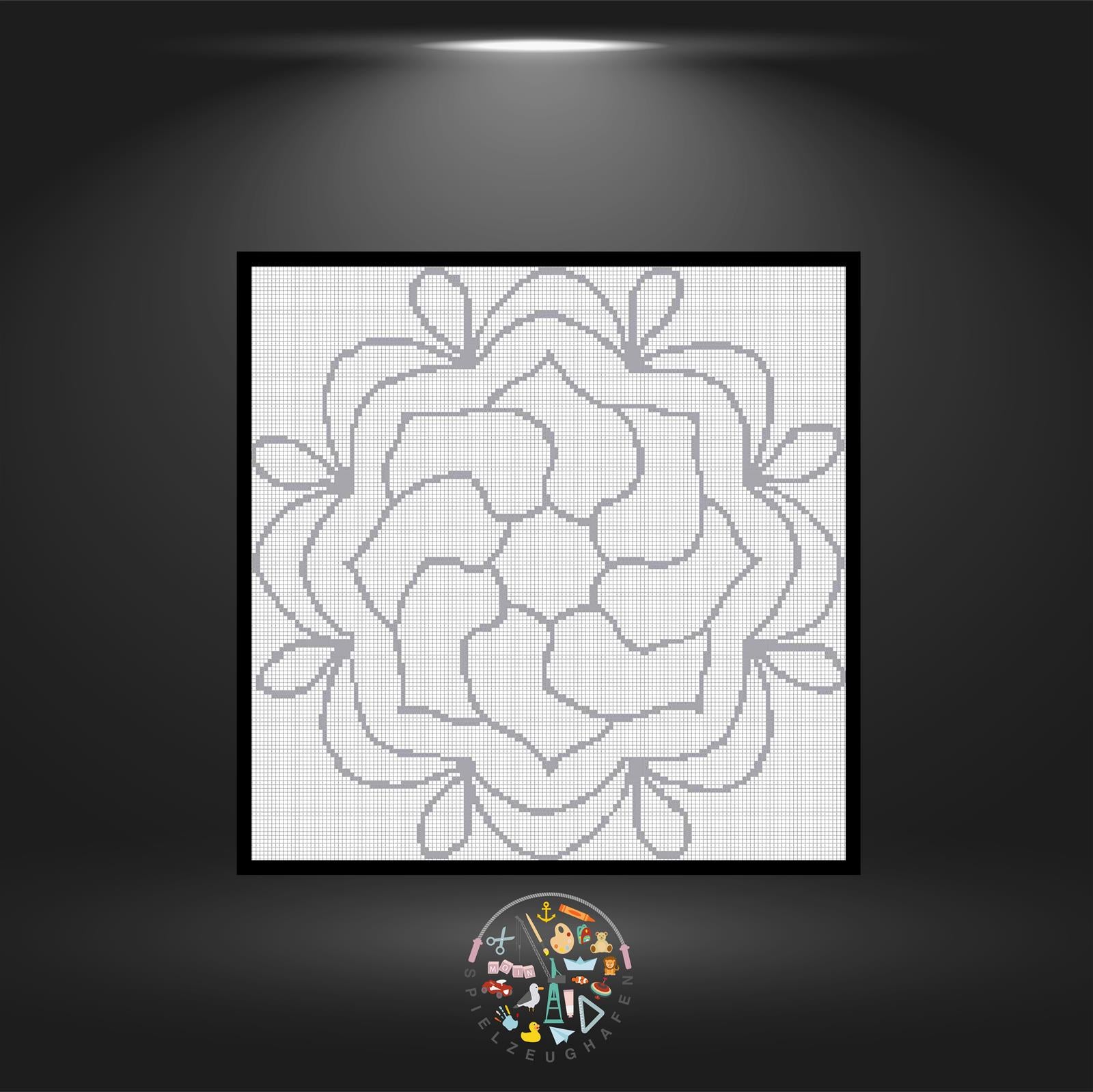 Mandala 04 - Quadratisch (OHNE STEINE)