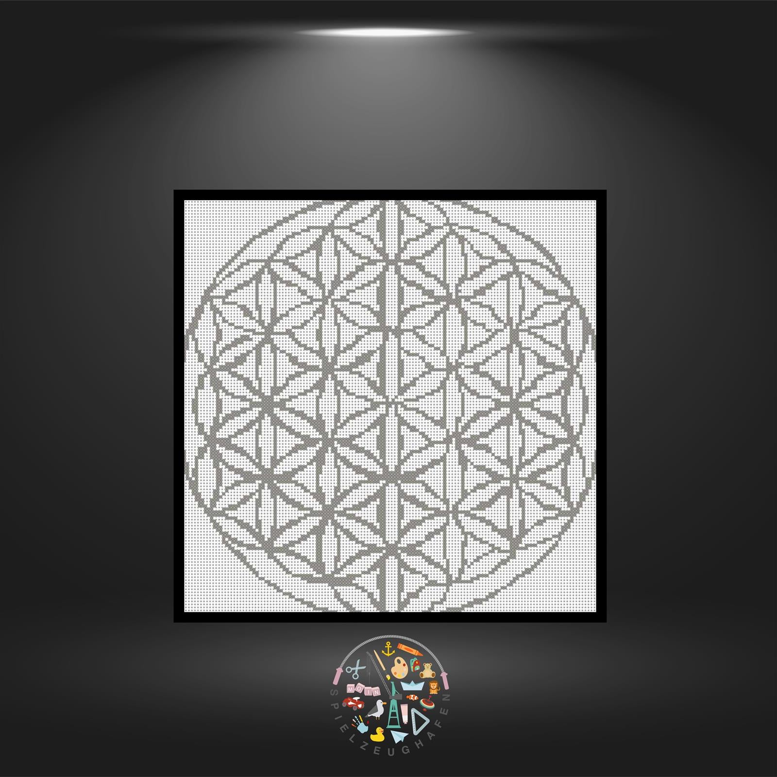 Mandala 09 - Strass (OHNE STEINE)