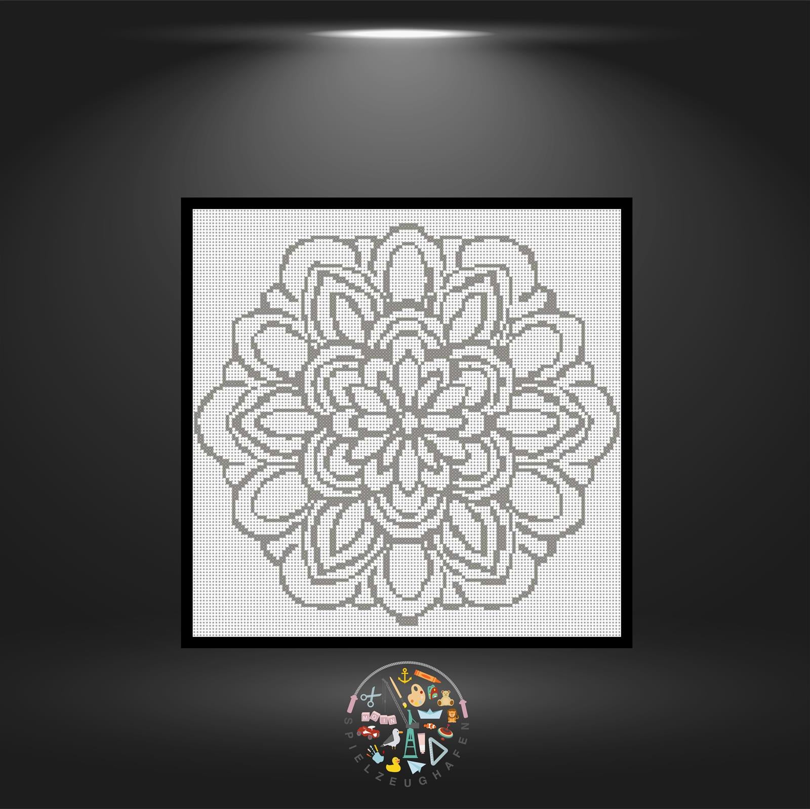 Mandala 16 - Strass (OHNE STEINE)