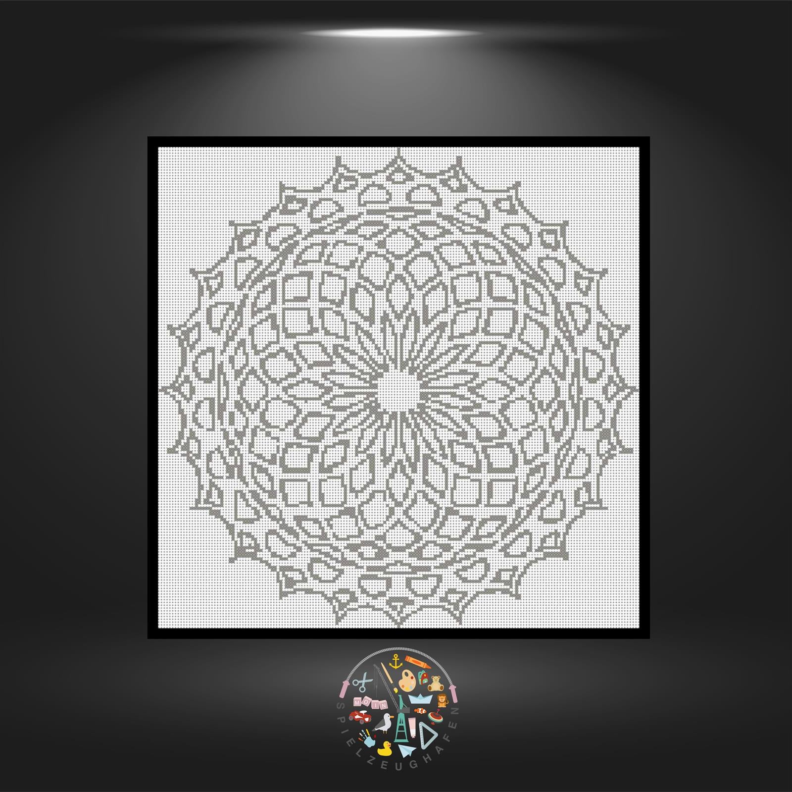 Mandala 18 - Strass  (OHNE STEINE)