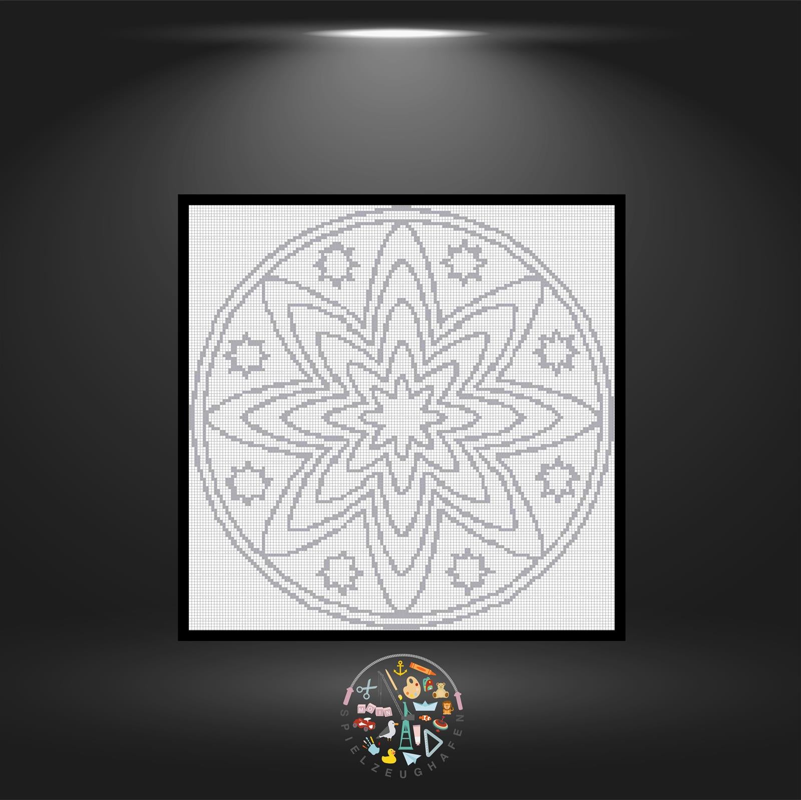 Mandala 02 - Quadratisch (OHNE STEINE)