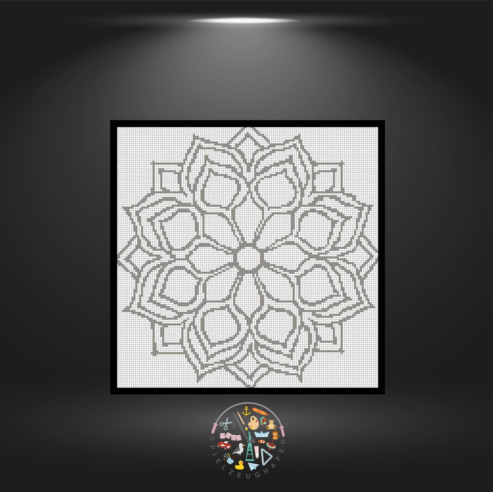 Mandala 3 - Strass (OHNE STEINE)